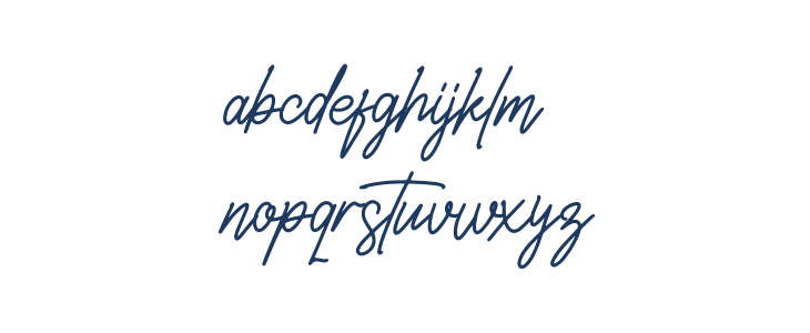 Belistaria Signature Lowercase