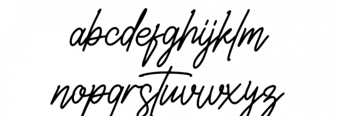 Belistaria Signature Fuentes MINÚSCULAS