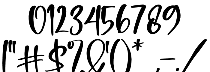 Belistica Beauty Font OTHER CHARS