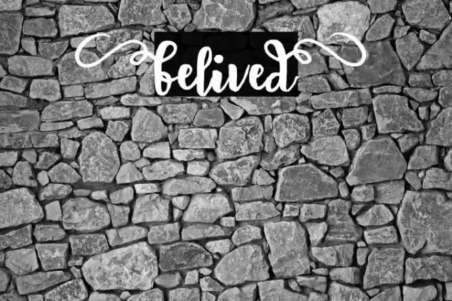 BeliveD Font examples