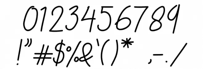 Beliya Signature Font OTHER CHARS