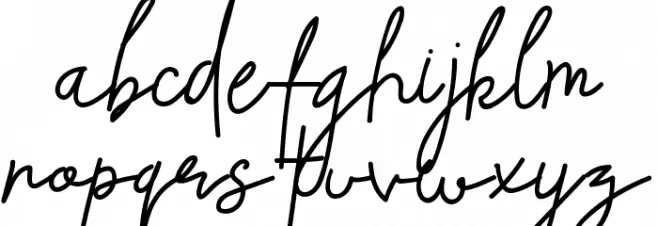 Beliya Signature Font LOWERCASE