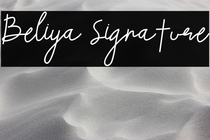 Beliya Signature Example 3