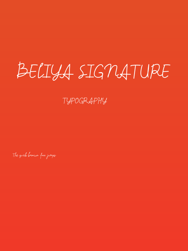 Beliya Signature Poster