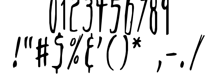 Belizarius Font OTHER CHARS