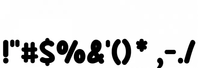 Bell Ring Font OTHER CHARS