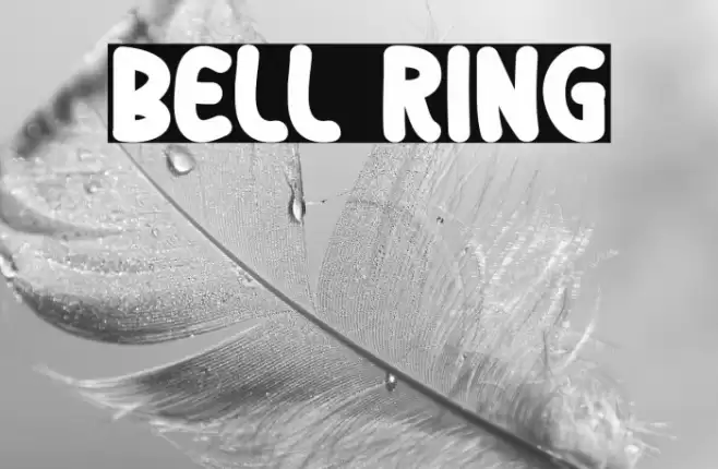Bell Ring Font examples