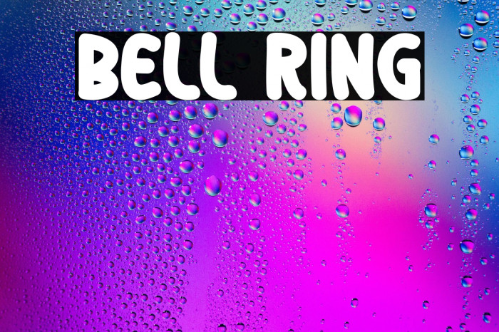 Bell Ring フォント examples