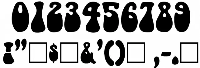 BellBottom.Laser Font OTHER CHARS