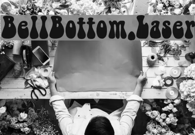 BellBottom.Laser Font examples