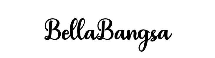 Bella Bangsa  フリーフォントのダウンロード