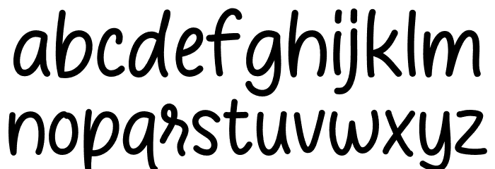 Bella Cherry Font LOWERCASE