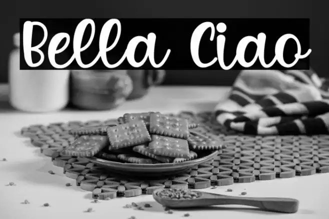 Bella Ciao Font examples