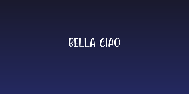 Bella Ciao Social Header