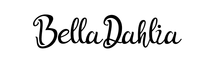 Bella Dahlia  les polices de caractères gratuit tlcharger