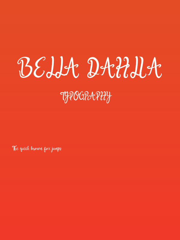 Bella Dahlia Poster