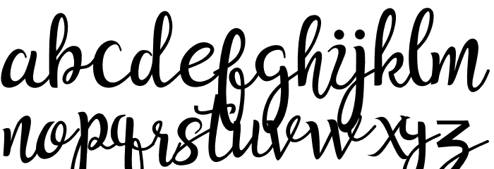 Bella Dahlia Font LOWERCASE