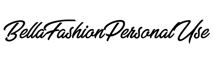 Bella Fashion Personal Use Font