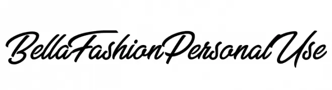 Bella Fashion Personal Use   Скачать бесплатные шрифты