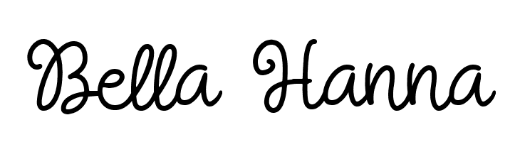 Bella Hanna  Frei Schriftart Herunterladen