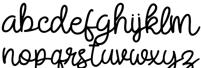 Bella Hanna Font LOWERCASE