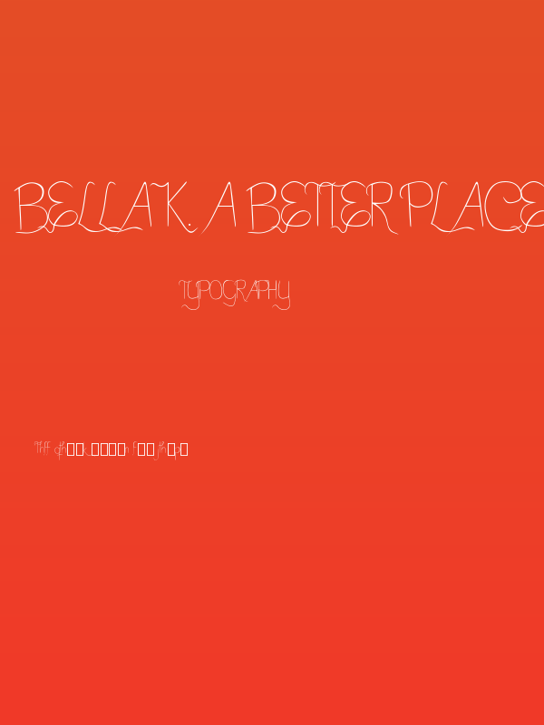 Bella K. A Better Place Alts Poster