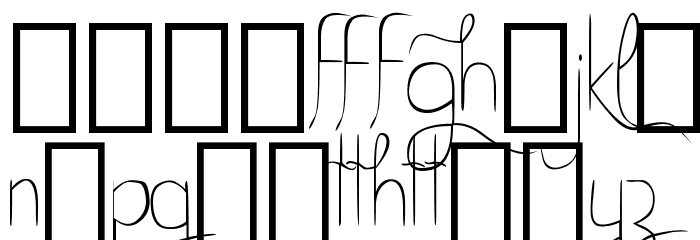 Bella K. A Better Place Alts Font LOWERCASE
