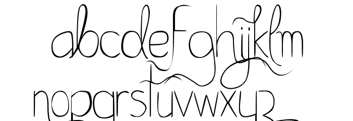 Bella K. A Better Place Normal Font LOWERCASE