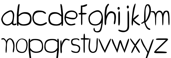 Bella K. Don't Blink Regular Font LOWERCASE