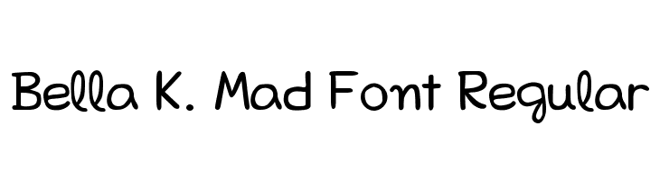 Bella K. Mad Font Regular  baixar fontes gratis