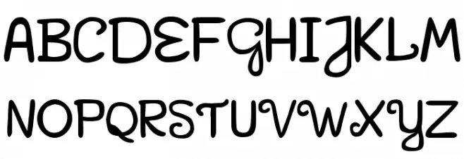Bella K. Mad Font Regular フォント 大文字