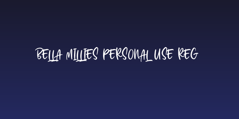 Bella Millies Personal Use Reg Social Header