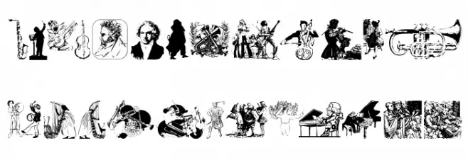 Bella Musica Caratteri MINUSCOLO
