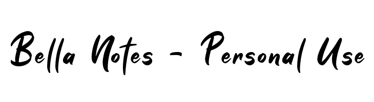 Bella Notes - Personal Use  font caratteri gratis