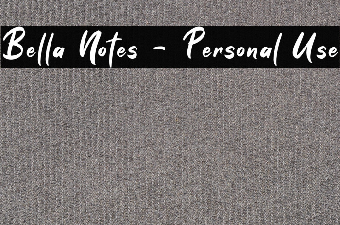 Bella Notes - Personal Use Example 2