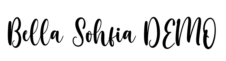Bella Sohfia DEMO  नि: शुल्क फ़ॉन्ट्स डाउनलोड