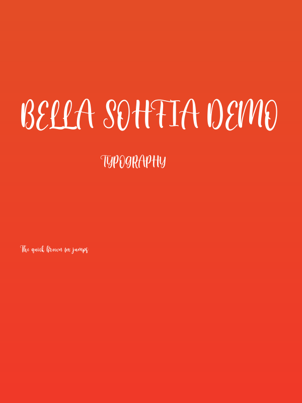 Bella Sohfia DEMO Poster