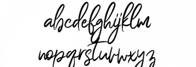 Bella Sweety Schriftart Kleinbuchstaben