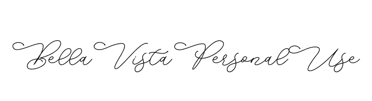 Bella Vista Personal Use  Frei Schriftart Herunterladen