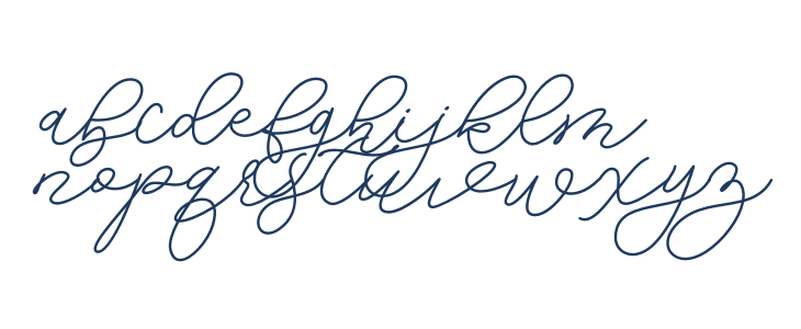 Bella Vista Personal Use Lowercase