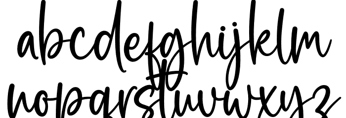 Bella Vista Font LOWERCASE