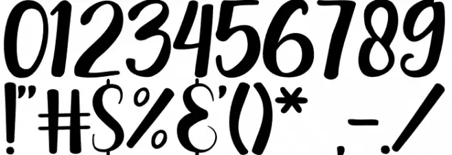 Bella Years Font OTHER CHARS