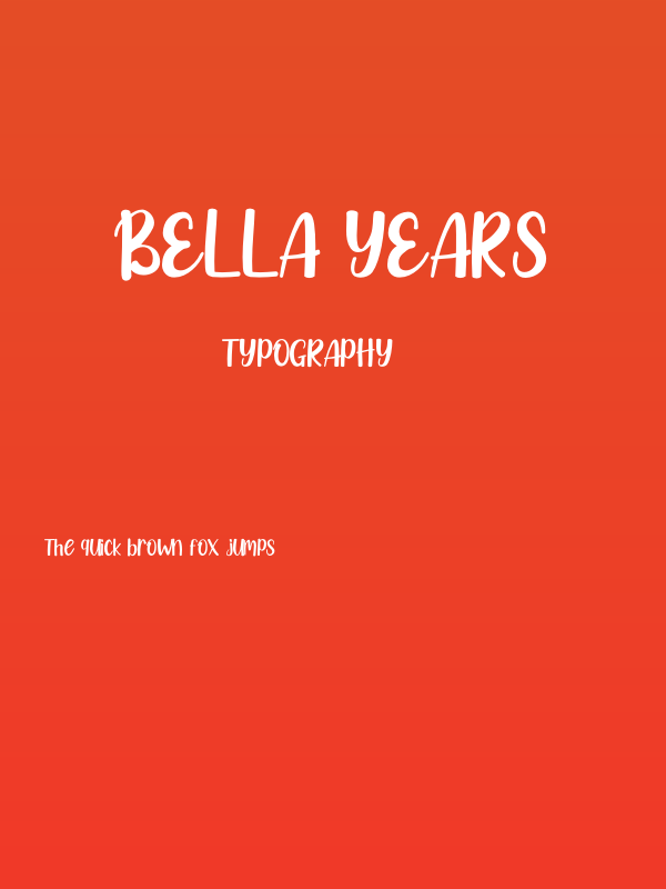 Bella Years Poster