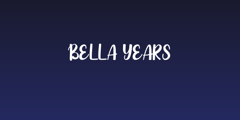 Bella Years Social Header