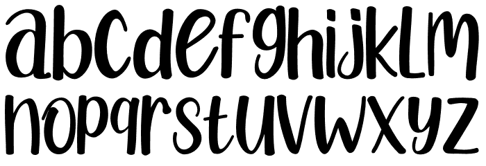 Bella Years Font LOWERCASE
