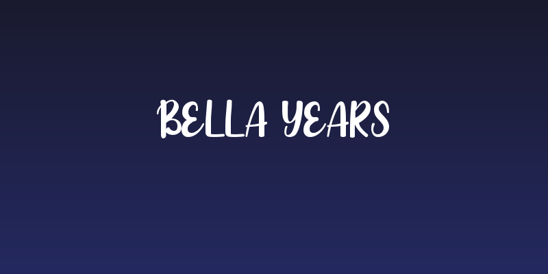 Bella Years Social Header
