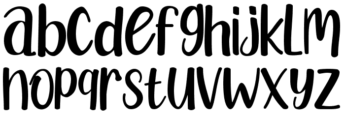 Bella Years Font LOWERCASE