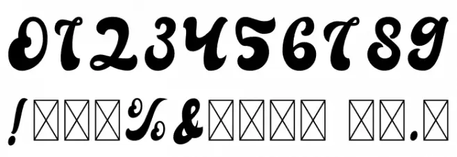 BellaFree Font OTHER CHARS