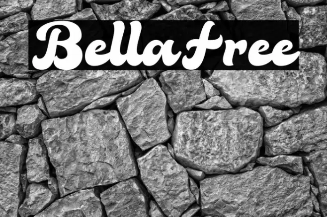 BellaFree Font examples