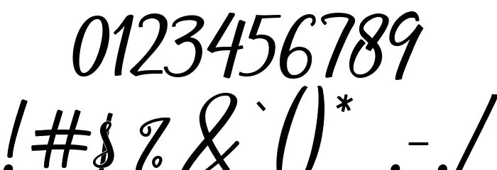BellaRiosa Font OTHER CHARS